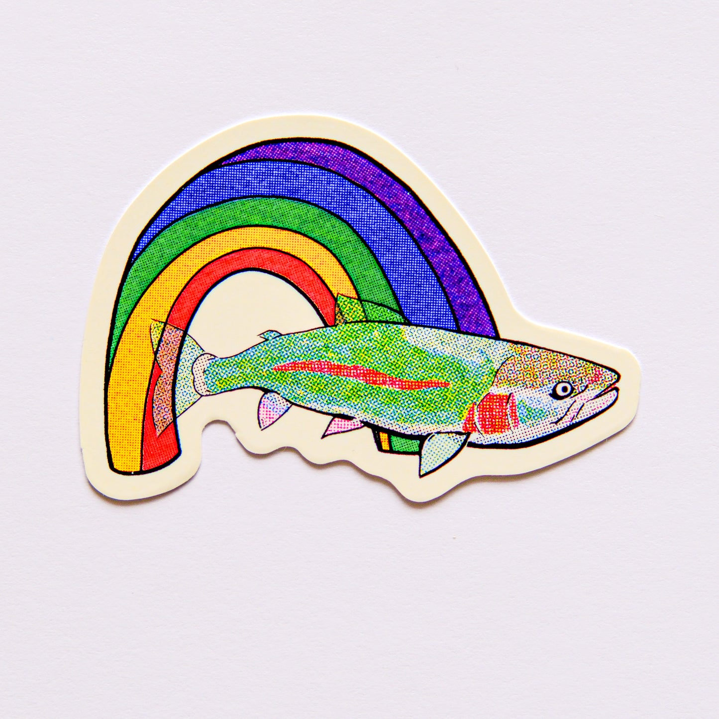 Rainbow Rainbow Trout - Collectible Decal