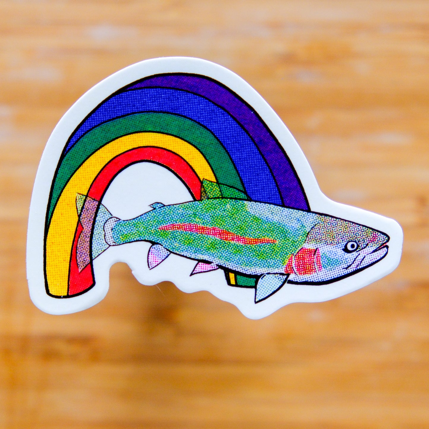 Rainbow Rainbow Trout - Collectible Decal