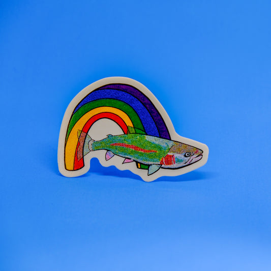Rainbow Rainbow Trout - Collectible Decal